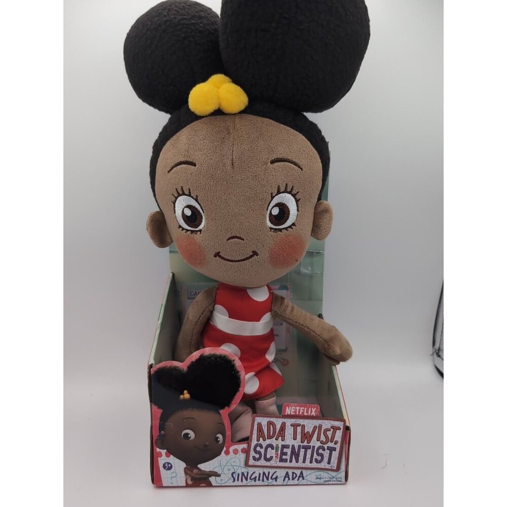 Just Play Ada Twist, Scientist Singing Ada 18 Inch Interactive Plush, Talks,